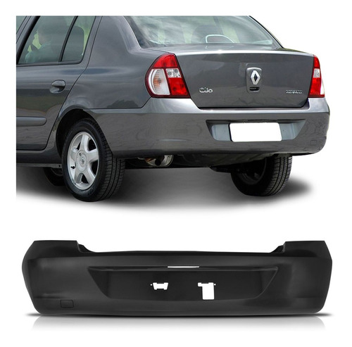 Parachoque Traseiro Clio Sedan 2006 2007 2008 2009 2010 2011