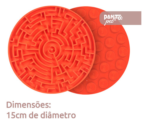 Tapete De Lamber Comedouro Ração Úmida Labirinto P Pet Games