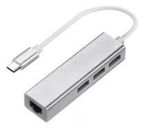 Comprar Hub Adaptador De Red Tipo C A Rj45 + 3 Puertos Usb Windows