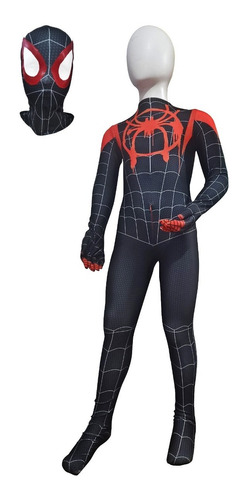 Disfraz Spiderman Superhéroe Araña Niño Traje Licra 