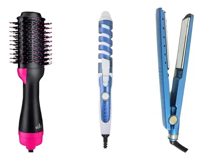 Kit Escova Secadora+ Chapinha Nano+ Modelador De Cachos 110v 127v