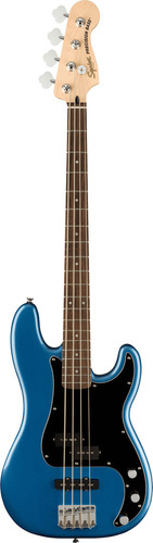 Baixo elétrico Squier Precision Bass Pj Affinity Series, azul, acabamento do corpo: brilhante, poliuretano, número de cordas: 4, orientação da mão: mão direita