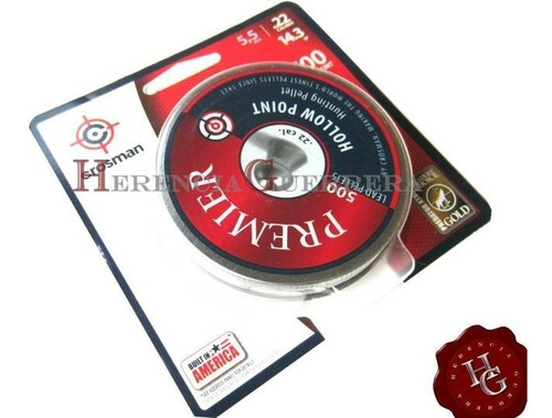 Imagen 4 de 7 de Balines Crosman Premier Hollow Point 5,5 500 Tiro Caza Plaga