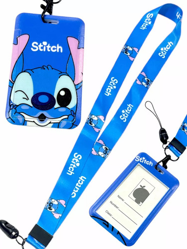 Porta Sube Lilo Y Stitch Colgante Llavero Unicas Con Llavero