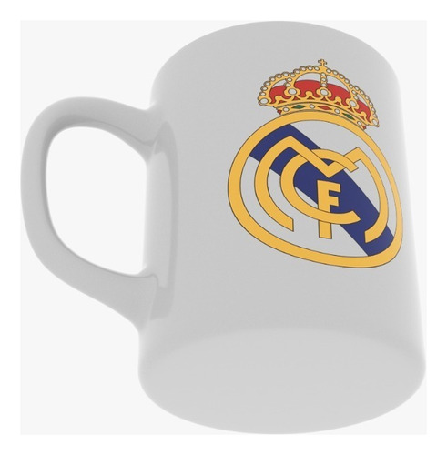 Mugs Real Madrid Futbol Blanco Pocillo