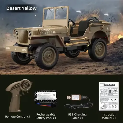 Jipe Willys Controle Remoto Rc Jjrc C8815-areia | MercadoLivre