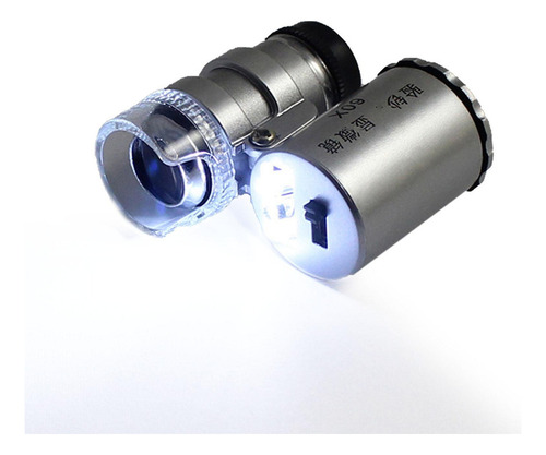 L Mini Microscopio De Bolsillo De 60 Aumentos, Lupa Ocular