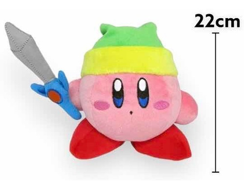 Peluche Kirby Sword Link Zelda All Star 22cm