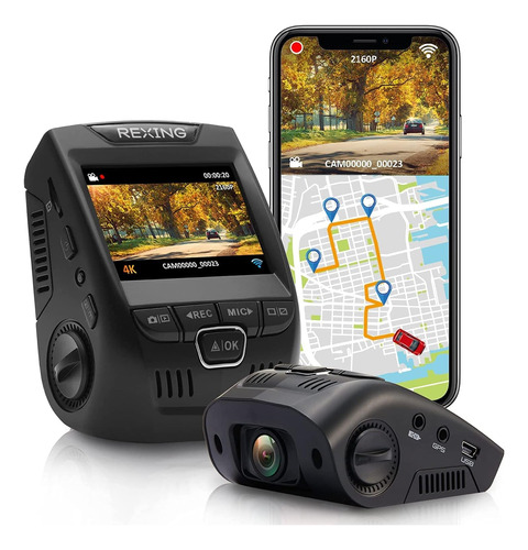 Rexing V1gw-4k Ultra Hd Car Dash Cam Registrador Gps, Pantal