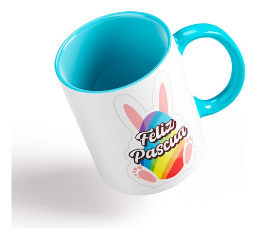 Tazón Taza Personalizada Feliz Pascua Colores Vol1.