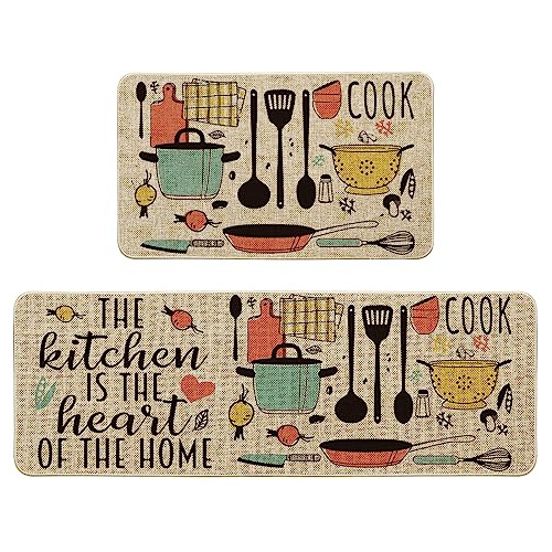 The Kitchen Is The Heart Of The Home - Juego De 2 Alfom...