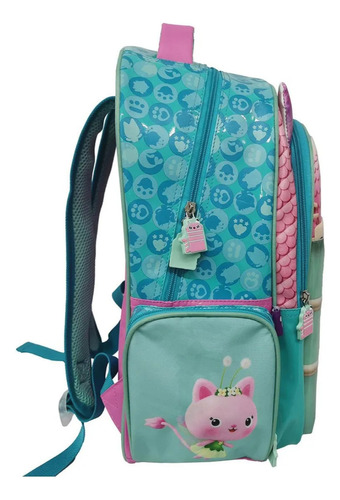 Mochila Gabbys Doll House Kinder Backpack Gb501k Color Rosa Diseño De La Tela Liso