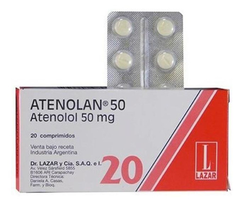 Atenolan Lazar 50 X 20 Comprimidos