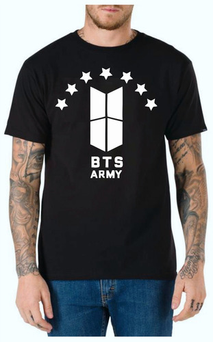 Remera Bts Kpop Coreano Logos - Rock - Full Vinil