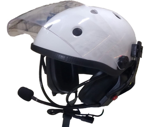 Capacete Com Fonia E Viseira De Paramotor.