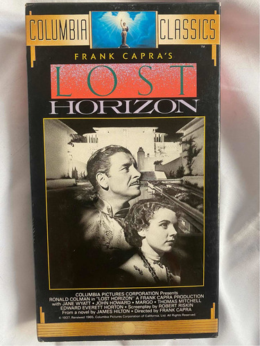 Vhs Lost Horizon - Frank Capra - 1937 - B/n - Ing Sin Subs
