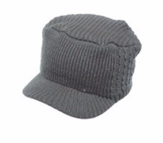 Gorro Tejido Con Visera+rosario+termico+invierno