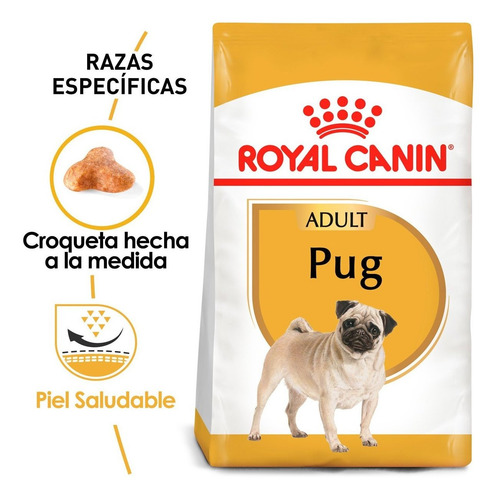 Imagen 1 de 4 de Alimento Para Perro Royal Canin Perro Pug 4.54 Kg