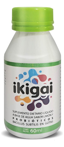 Suplemento Dietario Liquido Probioticos Ikigai Limon 60ml