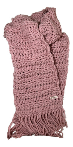 Bufanda Gruesa Rectangular Tejida A Crochet