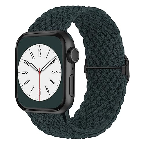 Malla Elastica Apple Iwatch Band 38/40/41mm - Verde Oscuro