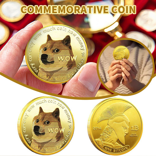 Moneda Conmemorativa Dogecoin Chapada De Forma Creativa | Do