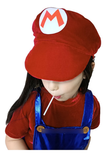 Imagen 2 de 4 de Disfraz Luigi O Mario Niña Disfraces Mario Bros Traje Niñas