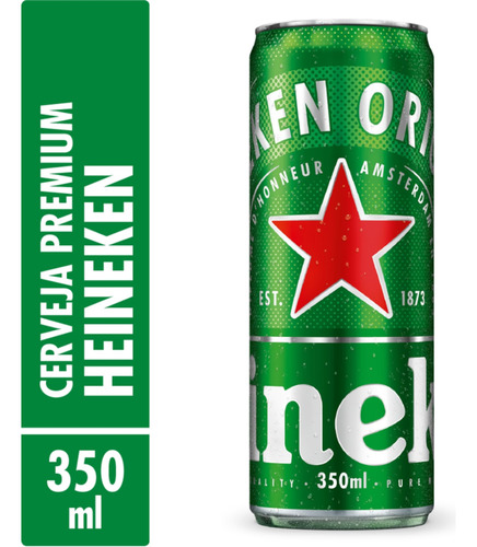 Heineken 350ml Cerveja Premium Engradado Com 12 Latas