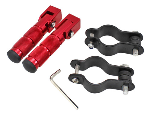 Clavijas Universales Para Motocicletas Pedales Para Rojo