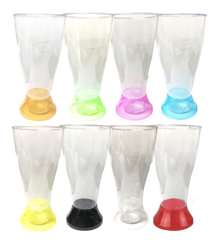 Imagen 1 de 8 de Vaso Imperial X 10 Plástico Descartable Transparente Colores