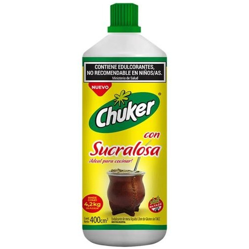 Edulcorante Chuker C/sucralosa X 6u X 400ml - Almacén Mingo 