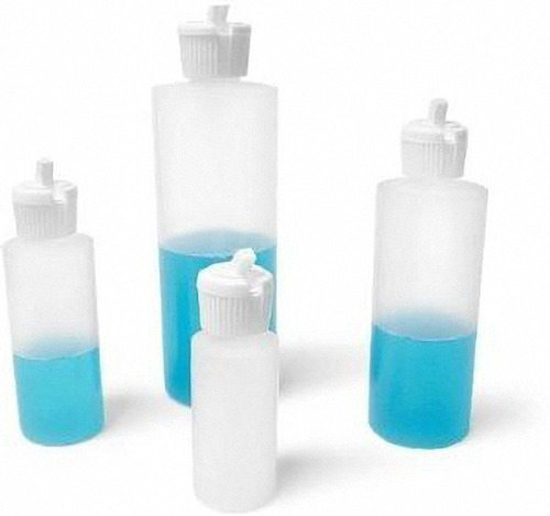 48 Botellas De Plástico De 4 Oz Con Tapa Abatible Flip Top