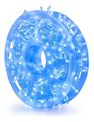 Fiee Blue Y White Christmas Tree Lights Outdoor, 39ft 8wf7n