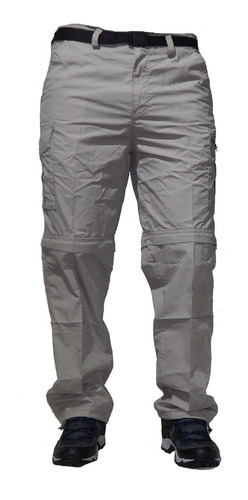 Pantalon Cargo Desmontable Cinturon Secado Rapido Jeans710