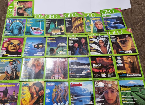 Revista Geo - Edición España 1989 A 1992, 25 Revistas (Usado)