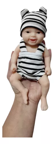 Bebê Reborn Mini Corpo Silicone Sólido Molinho Realista Br J