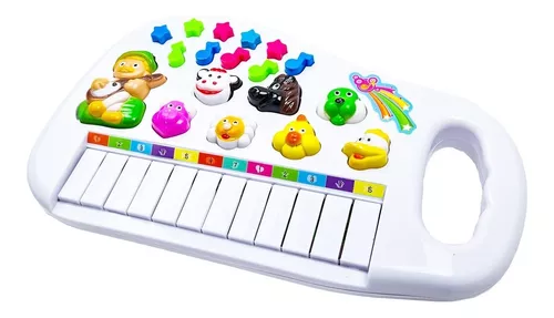 Piano animal Pianinho Infantil Teclado Musical Bebê Ia Ia O Bichos