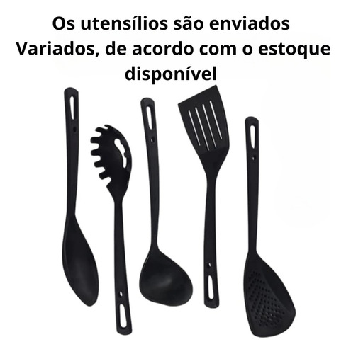 Kit 3 Pegador Cozinha Concha Colher Espumadeira Espátula