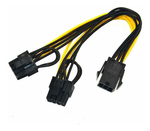 Cable Adaptador Splitter De Alimentación Para Gpu 6pin A 6+2