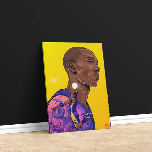 Cuadro Canvas Kobe Bryant Lakers Colors V2