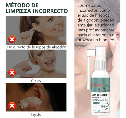 Oído Tinnitus Aliviar El Oído Gotas Tinnitus Sordera, 2 Unid