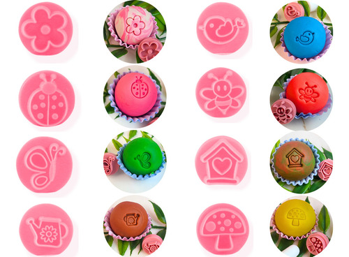 Carimbo De Doces Para Brigadeiro Massas Jardim Encantado Cor Rosa
