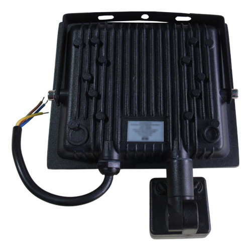 2 Pack Reflector Led 100w Con Sensor Movimiento Exterior Mg Carcasa Negra Luz Luz Fría 6500k