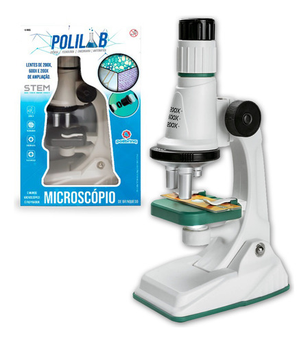 Microscópio Infantil Educacional Iniciante Stem Zoom 1200x