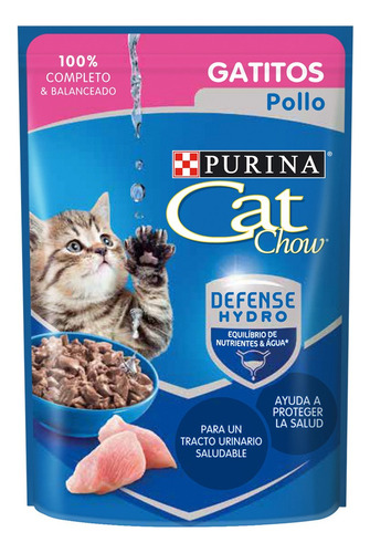 Sachet Cat Chow Gatitos Pollo 85 Gr