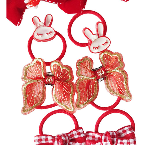 2 X 10 Peças Laços De Cabelo De Meninas De Desenhos Estilo