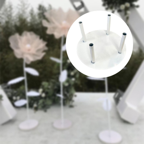 Soporte De Exhibición De Flores Para Poste, Cuatro Polos