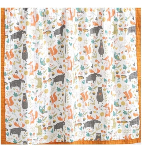 Cobijita Para Bebe Animales Blanco