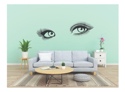 Ojos De Mujer Adhesivo Para Pared Salón De Belleza Calco