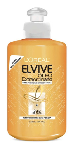 Elvive Extraordinario Óleo De Coco Crema Para Peinar 300ml